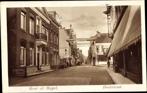 Ak Meppel Drenthe Niederlande, Hoofdstraat