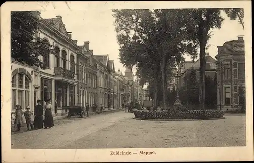 Ak Meppel Drenthe Niederlande, Zuideinde