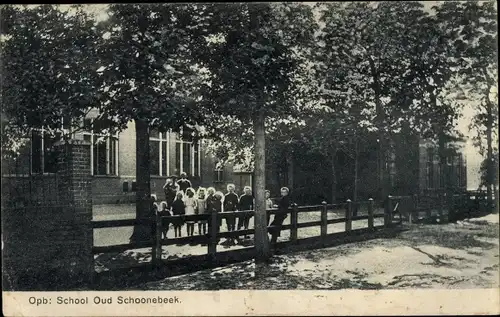 Ak Oud Schoonebeek Drenthe Niederlande, Öffentliche Schule