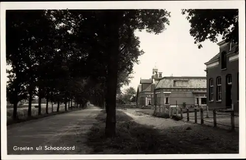 Ak Schoonoord Drenthe Niederlande, Teilansicht, Allee