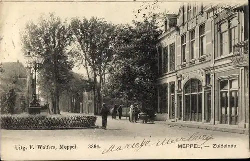 Ak Meppel Drenthe Niederlande, Zuideinde