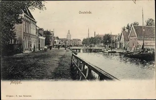 Ak Meppel Drenthe Niederlande, Oosteinde