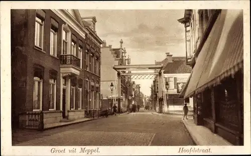 Ak Meppel Drenthe Niederlande, Hoofdstraat