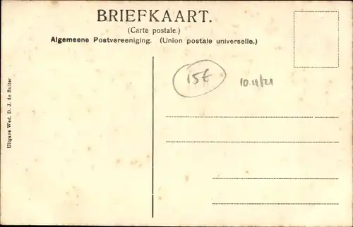 Ak Zuidlaren Drenthe Niederlande, Postamt