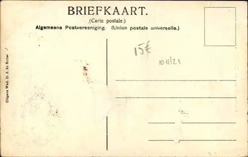 Ak Zuidlaren Drenthe Niederlande, Postamt