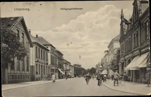 Ak Oldenburg im Großherzogtum Oldenburg, Heiligengeiststraße