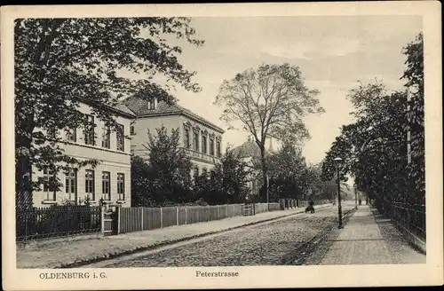 Ak Oldenburg im Großherzogtum Oldenburg, Peterstraße