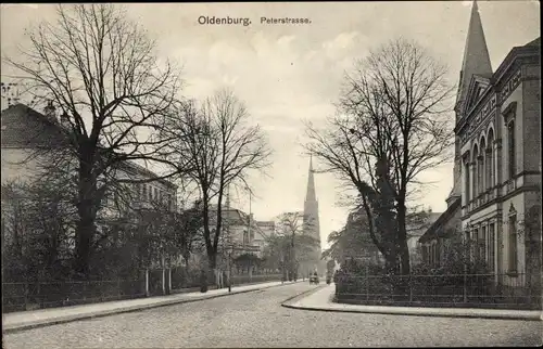 Ak Oldenburg im Großherzogtum Oldenburg, Peterstraße
