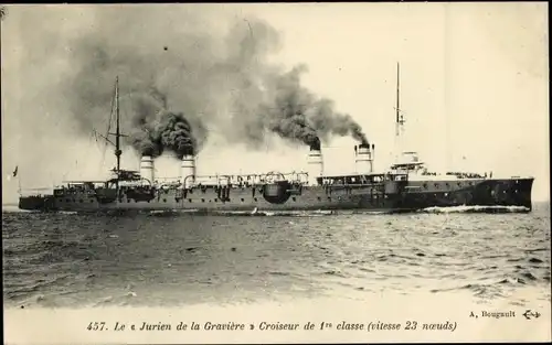 Ak Französisches Kriegsschiff, Jurien de la Graviere