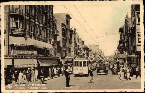 Ak La Panne De Panne Westflandern, Boulevard de Nieuport