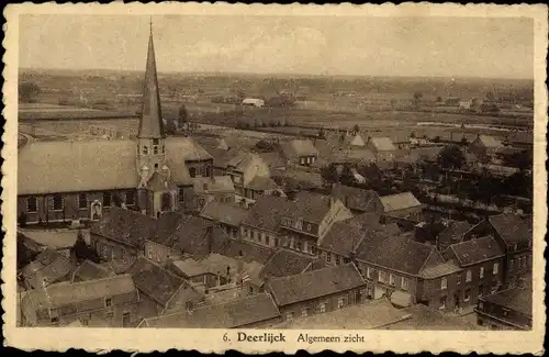 Ak Deerlijk Flandern Westflandern, Stadtansicht, Kirche