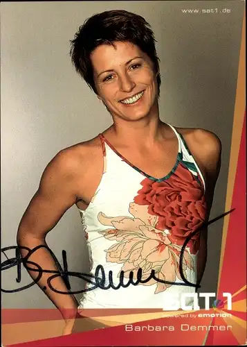 Ak Schauspielerin Barbara Demmer, Portrait, Autogramm