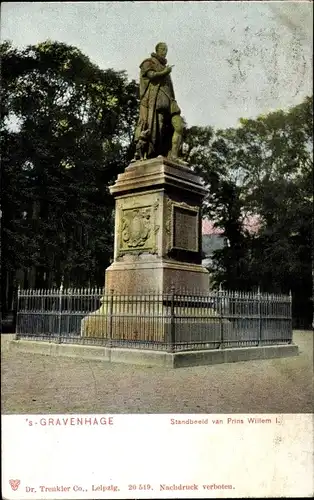 Ak 's Gravenhage Den Haag Südholland, Denkmal Prinz Willem I