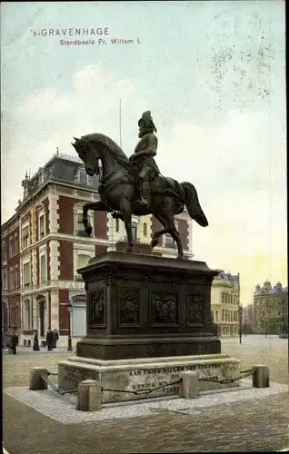 Ak 's Gravenhage Den Haag Südholland, Standbeeld Pr. Willem I.