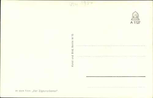 Ak Schauspieler Gerhard Riedmann in Der Zigeunerbaron, Autogramm