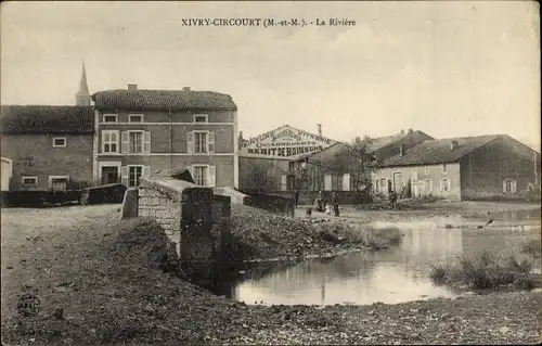 Ak Xivry Circourt Meurthe et Moselle, La Riviere