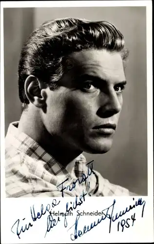Ak Schauspieler Helmuth Schneider, Portrait, Autogramm