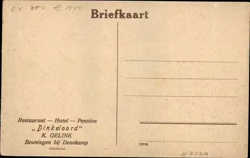 Ak Beuningen Gelderland, Hotel Pension Dinkeloord