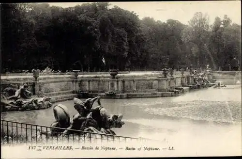 Postkarte Versailles Yvelines, Neptunbecken