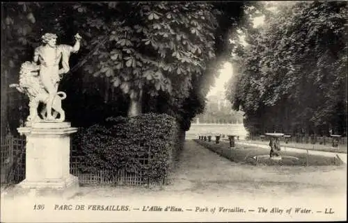 Ak Versailles Yvelines, Die Allee des Wassers