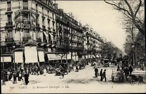 Ak Paris I., Boulevard Sebastopol