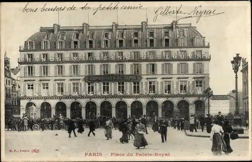 Ak Paris, Place du Palais-Royal