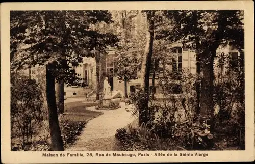 Ak Paris IX, Rue de Maubeuge, Familienhaus, Allee de la Sainte Vierge