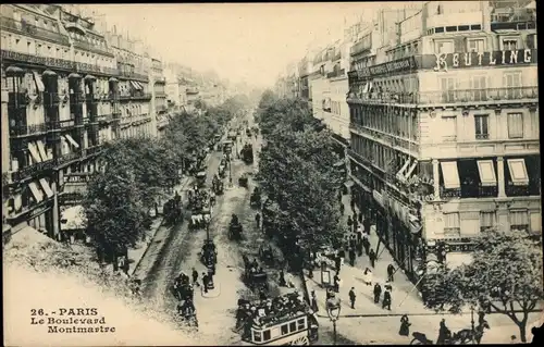 Ak Paris IX, Boulevard Montmartre