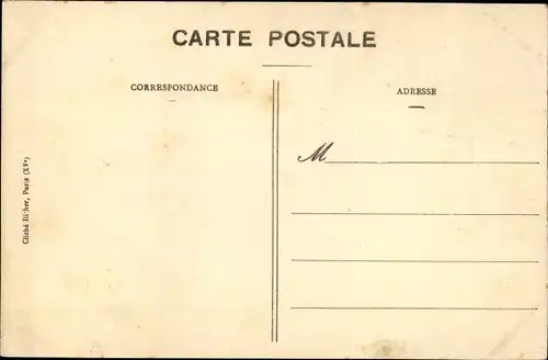 Postkarte Paris XV Vaugirard, Place Saint Charles, Die große Seineflut Januar 1910