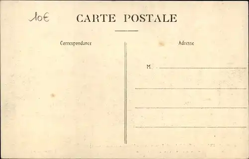 Postkarte Paris-V, Rue de la Bûcherie, Die große Seine-Flut Januar 1910