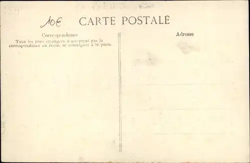 Ak Paris VI, Place Saint-André des Arts, Die große Seineflut am 29. Januar 1910