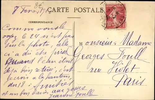 Ak Paris VII, Rue Malar, Die große Seineflut, Januar 1910