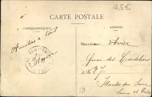 Postkarte Paris XV Vaugirard, Rue St Charles, Die große Seine-Flut Januar 1910