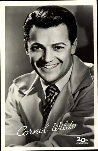 Ak Schauspieler Cornel Wilde, Portrait