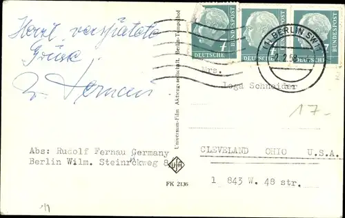 Ak Schauspieler Rudolf Fernau, Portrait, Autogramm