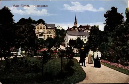 Ak Bad Elster im Vogtland, Rosengarten