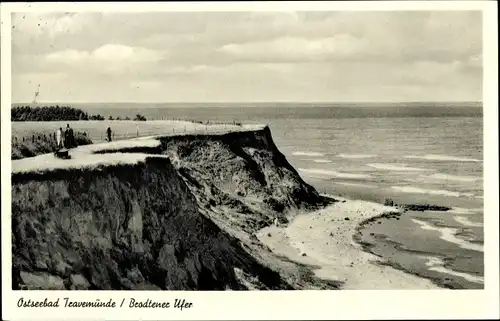 Ak Lübeck Travemünde, Brodtener Ufer