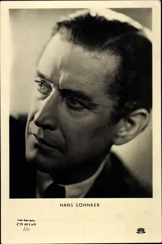 Ak Schauspieler Hans Söhnker, Portrait