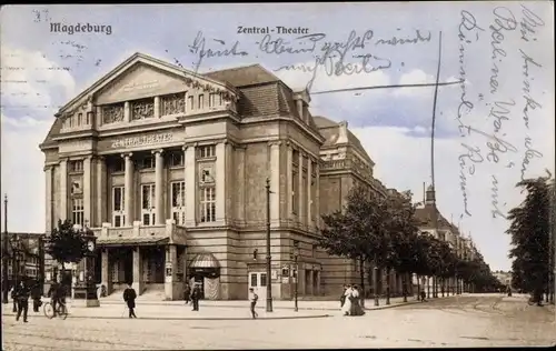 Ak Magdeburg an der Elbe, Zentral Theater