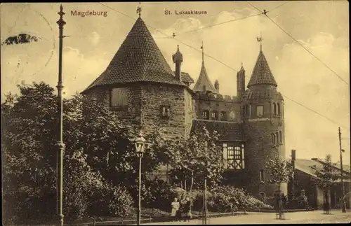 Ak Magdeburg an der Elbe, Sankt Lukasklause