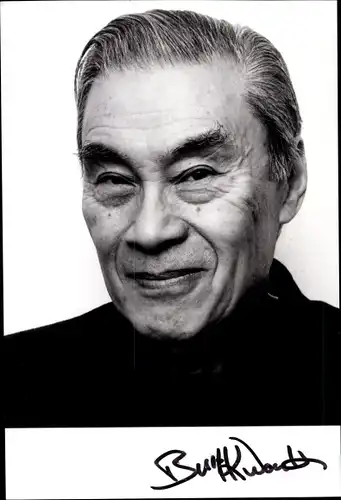 Ak Schauspieler Burt Kwouk, Portrait, Autogramm