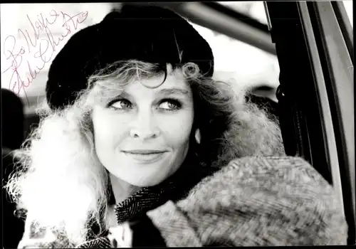 Ak Schauspielerin Julie Christie, Portrait, Autogramm