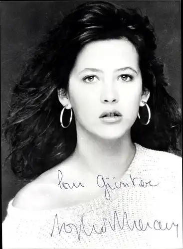 Ak Schauspielerin Sophie Marceau, Portrait, Autogramm