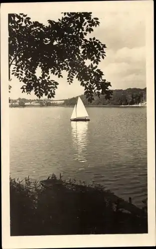 Ak Gremsmühlen Malente in Ostholstein, Dieksee, Segelboot