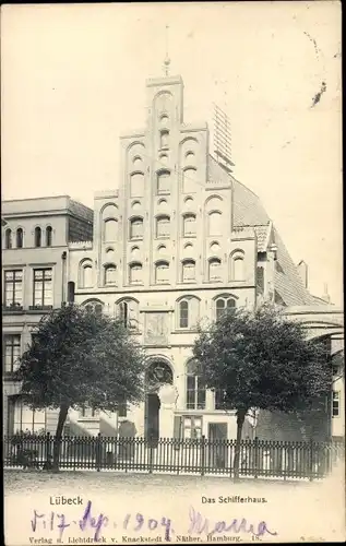 Ak Lübeck, Schifferhaus