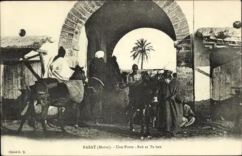 Ak Rabat, Marokko, Une Porte, Bab und Te Ben