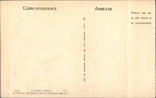 Ak Casablanca Marokko, Das Postamt