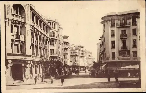 Ak Casablanca, Marokko, Rue de Marseille