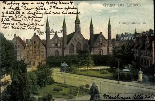 Ak Hansestadt Lübeck, Heiliggeisthospital
