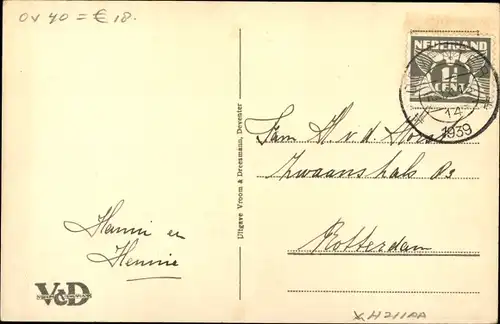 Ak Deventer Overijssel Niederlande, Brink, Statue